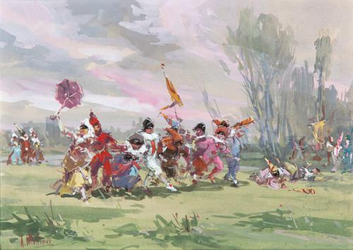 ANTONIO MEDINA SERRANO - Carnavales en Madrid