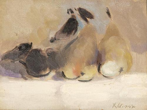  ANTONIO VALDIVIESO - Naturaleza muerta con peras