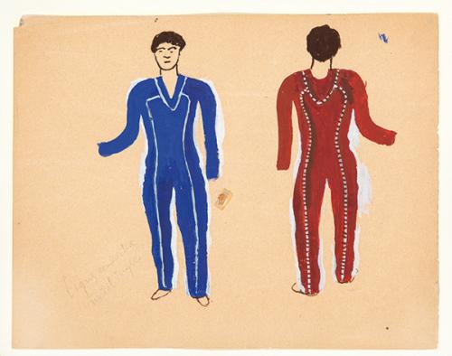  FERNAND LEGER - Proyecto de figurín de teatro