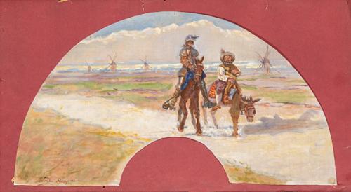 ANTONIO MUÑÓZ DEGRAIN - Escena de Quijote