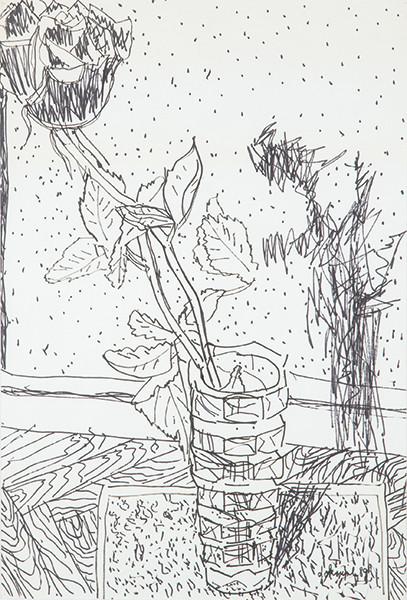 GIRI GEORGE DOKOUPIL - Jarrón y rosa