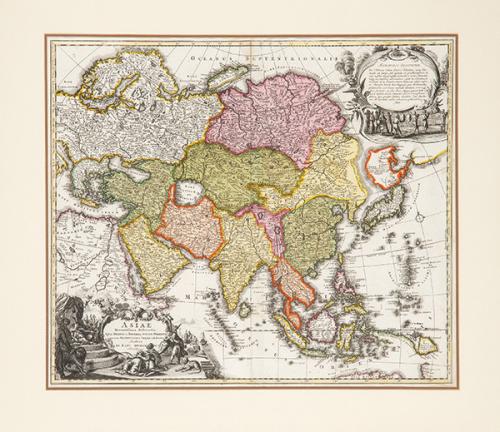 JOHANN BAPTIST HOMANN - Asiae Receintissima Delineatio...