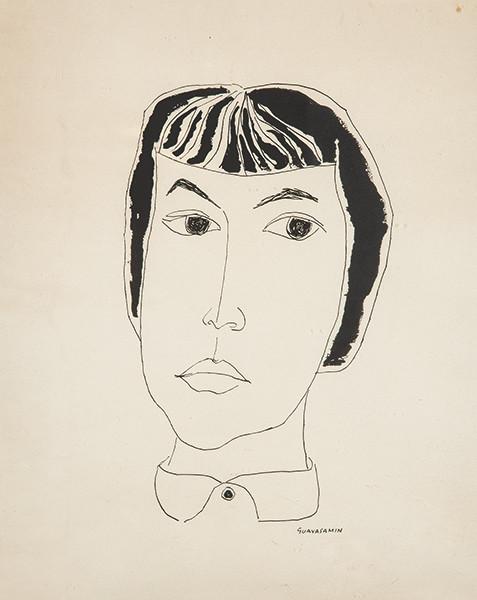  OSWALDO GUAYASAMIN - Retrato de Pilar