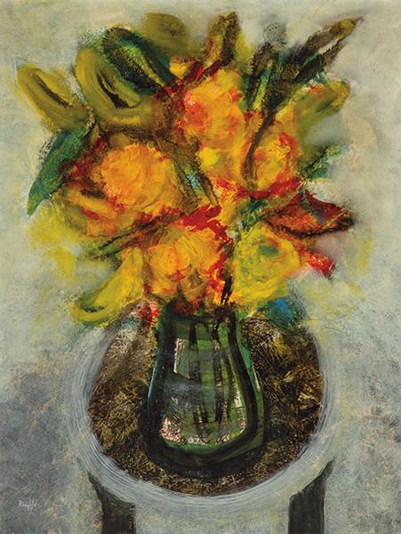 JUAN GARCIA RIPOLLES - Jarrón con flores