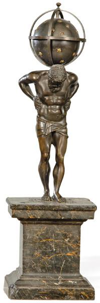 "Atlas Cargando el Mundo en su Espalda", Grand Tour, Francia S. XIX.