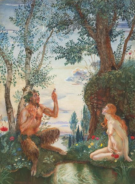 GEORGE OWEN APPERLEY - Fauno y nínfa