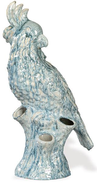 Florero en forma de figura de loro