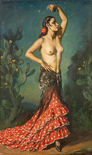 GEORGE OWEN APPERLEY - Flamenca con el torso desnudo