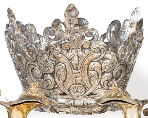  Corona de plata para talla, España S. XVII.