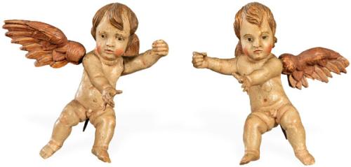 Pareja de angeles del S. XVIII andaluces