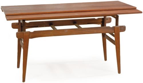 Mesa de centro convertible en mesa de comedor