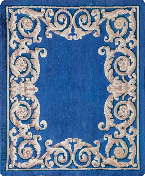 Alfombra española en lana de Hispania Madrid mediados S. XX