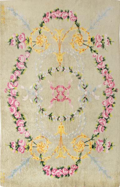 Alfombra española de la Real Fábrica deTapices, firmada y fechada en 1945.