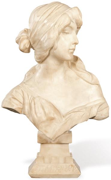 Busto de mármol de Villanis