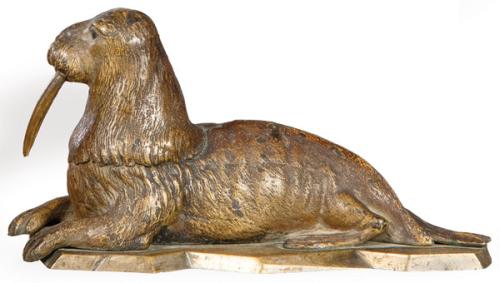 Tintero morsa Viena h. 1900