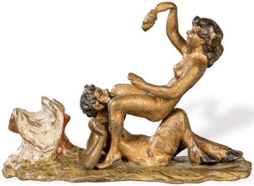 MINIATURA ERÓTICA BRONCE FRANZ BERGMANN SIGLO XIX
