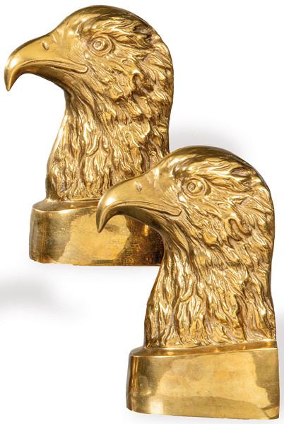 Sujetalibros aguila bronce dorado