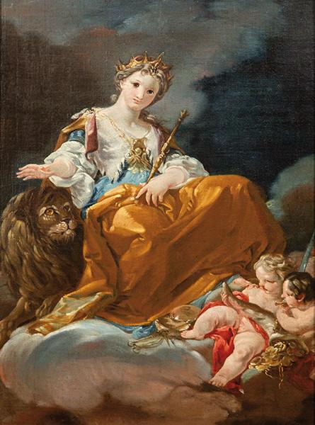  ATRIBUIDO A ANTONIO GONZÁLEZ VELÁZQUEZ - Alegoría de la Magnanimidad