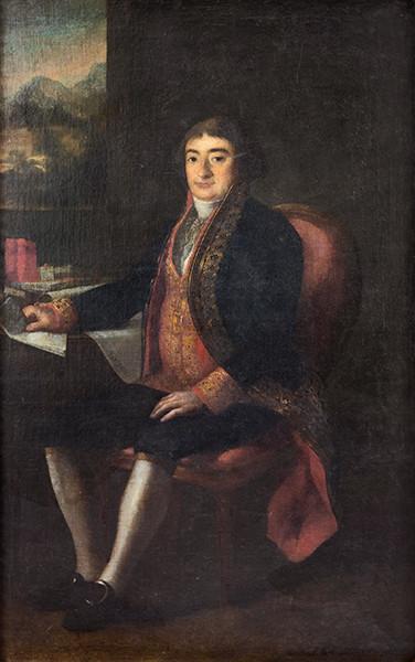 AGUSTÍN ESTEVE MARQUES - Retrato de Francisco Cabarrús, vizconde de Rambouillet y I conde de Cabarrús