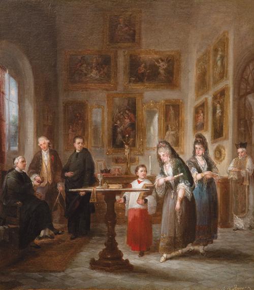 JOSE MARÍA ROMERO LÓPEZ - Beatas y monaguillo en la sacristía