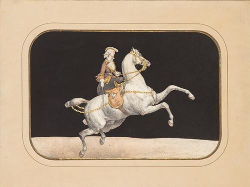 ESCUELA FRANCESA S. XIX - Pareja de caballos