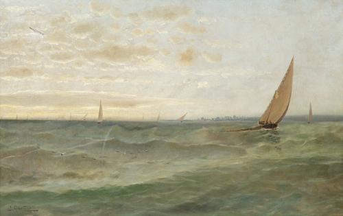 JOSÉ GARTNER DE LA PEÑA - Pesca al amanecer