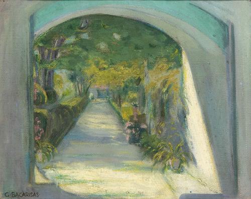 GUSTAVO BACARISAS - Entrada a un jardín