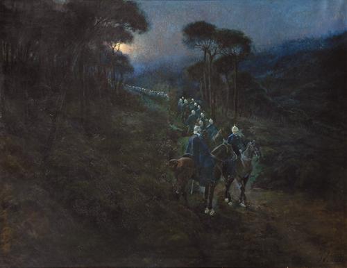  JOSÉ CUSACHS - Marcha militar en la noche