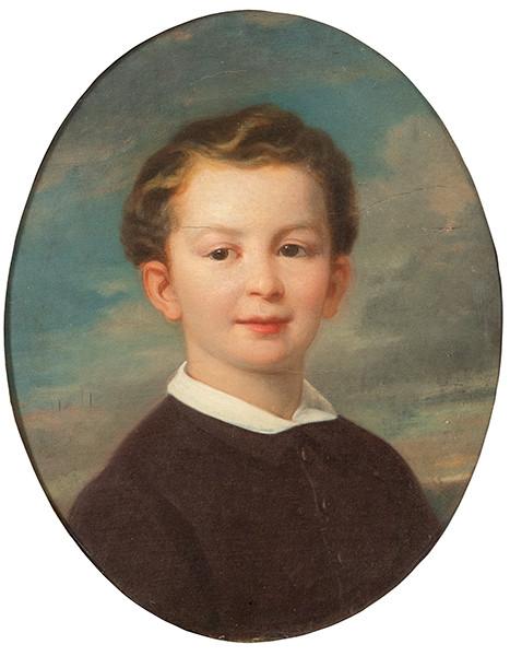 ESCUELA EUROPEA S. XIX - Retrato de joven