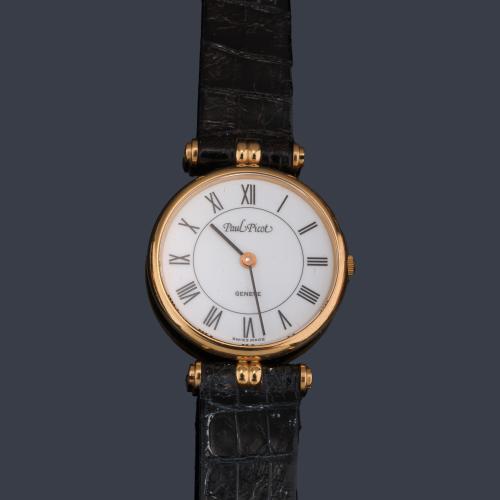  PAUL PICOT de señora con caja en oro amarillo de 18 K.