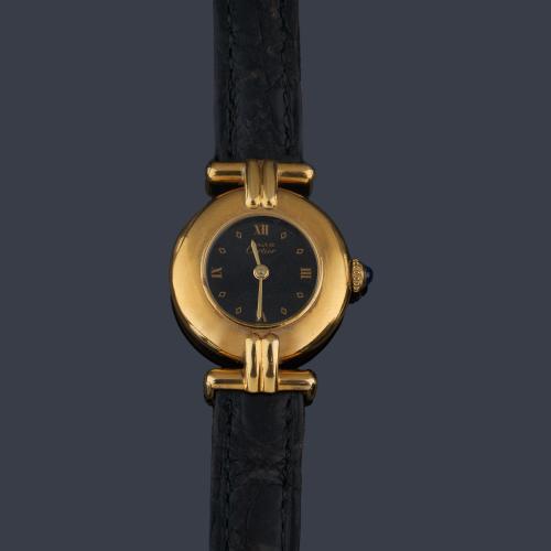 Must de CARTIER nº 050669 - 590002 de señora con caja en plata vermeil.