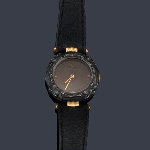 CARRERA Y CARRERA nº 208 de señora con caja en titanio y oro de 18 K.