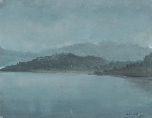 JAIME DEL VALLE INCLÁN - Paisaje con lago