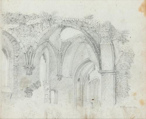 FRANCISCO JAVIER PARCERISA - Ruinas de la iglesia de San Nicolás