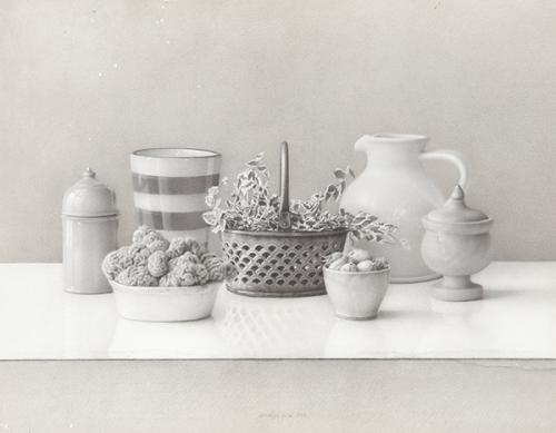 GERARDO PITA - Naturaleza muerta con cerámicas