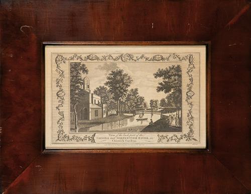  ESCUELA INGLESA S. XIX - View of the back part of the Cassina and Serpentine River in Chiswick Gardens