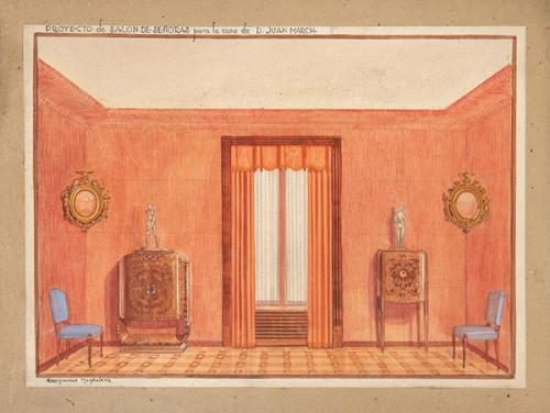 DEOGRACIAS MAGDALENA - Proyecto para salón de señoras para la casa de D. Juan March