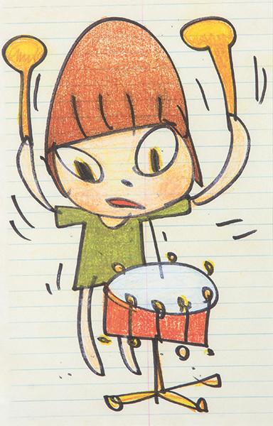 YOSHITOMO NARA - Banging the Drum