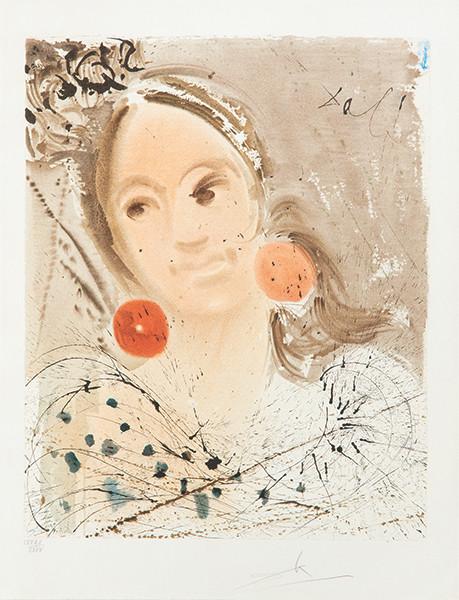 SALVADOR DALÍ - Retrato de Carmen