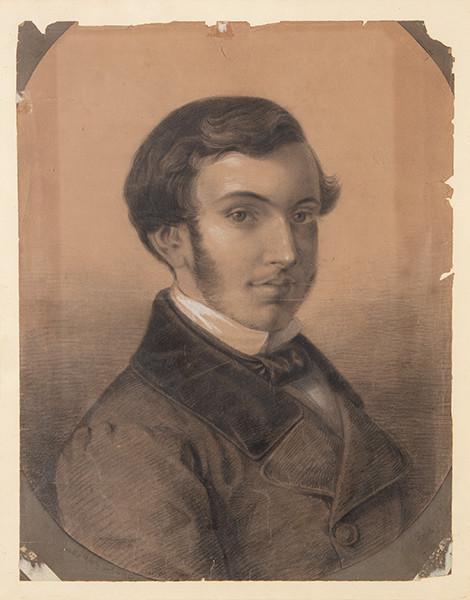 ESCUELA ESPAÑOLA S. XIX - Retrato de joven