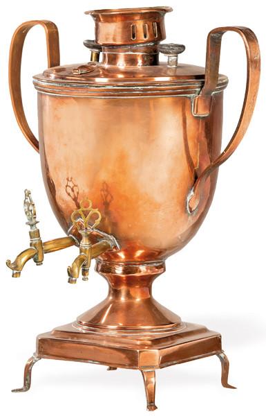 Samovar de cobre ff. S. XIX pp. S. XX.