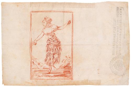 SEGUIDOR DE FRANCISCO DE GOYA S. XIX - El bolero