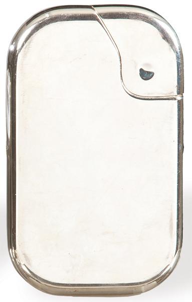 Petaca de plata italiana punzonada Ley 925.