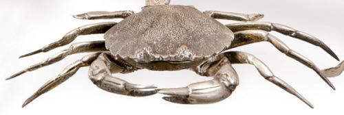 Caja cangrejo de plata sin punzonar.