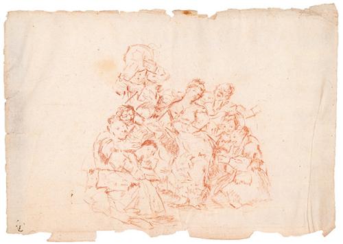 SEGUIDOR DE FRANCISCO DE GOYA S. XIX - Personajes