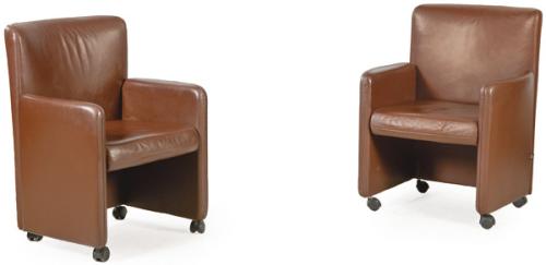  Pareja de sillones de oficina o reunión, de Arflex