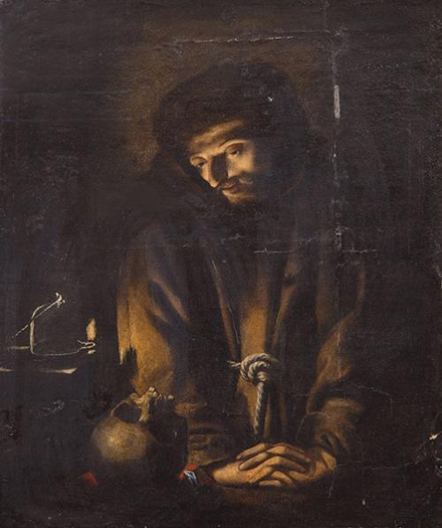  TALLER DE PIETRO DELLA VECCHIA S. XVII - San Francisco en lágrimas