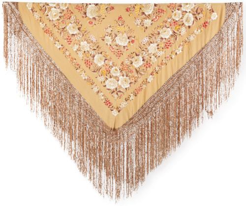 Mantón de manila flores