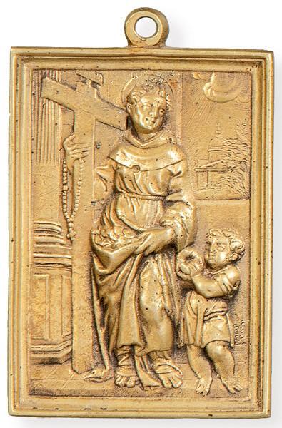  Placa religiosa S. XVII bronce