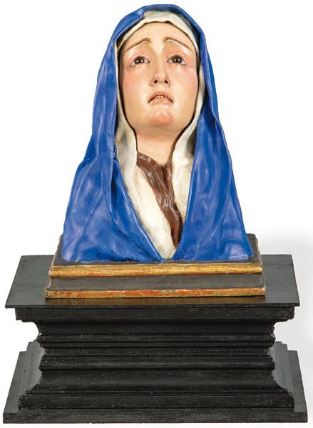  Dolorosa busto de escuela Granadina ff. S. XVII